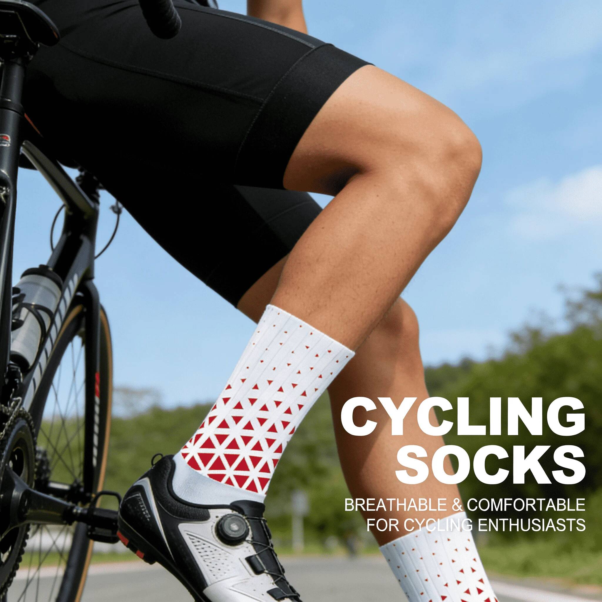 Cycling High Gear - Профессиональные велосипедные носки 2026: Нескользящие, влагоотводящие,