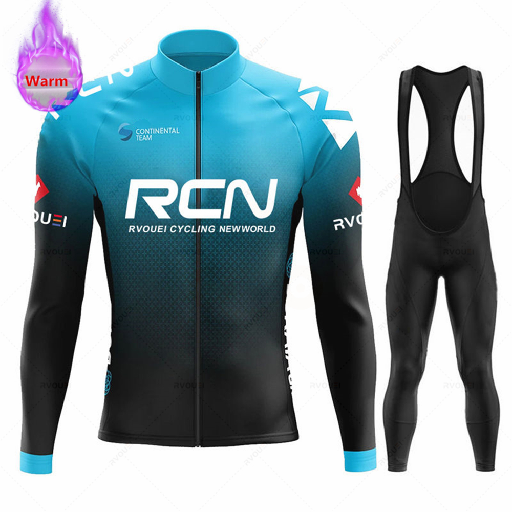 Cycling Gear Leaderboard - Комплект зимней термофлисовой велосипедной одежды Rvouei