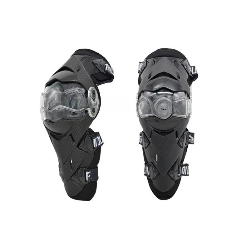 Cycling Gear Black - Подростковые внедорожные наколенники черного цвета для