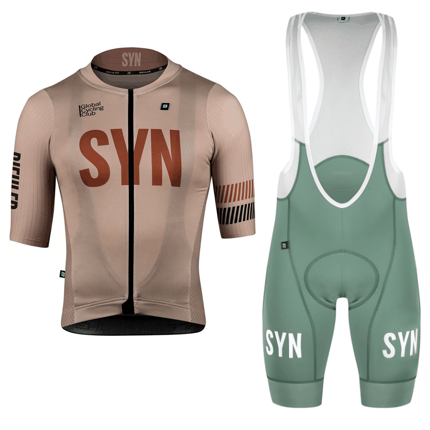 Cycling Gear Leaderboard - Синхронная коричневая одежда для велоспорта, Мужская