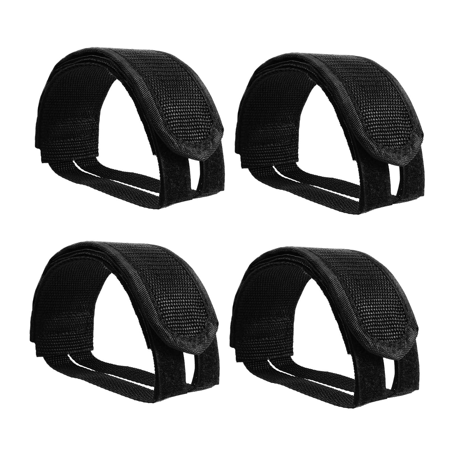 Cycling Gear Black - 4 шт. ремешков для педалей велосипеда,